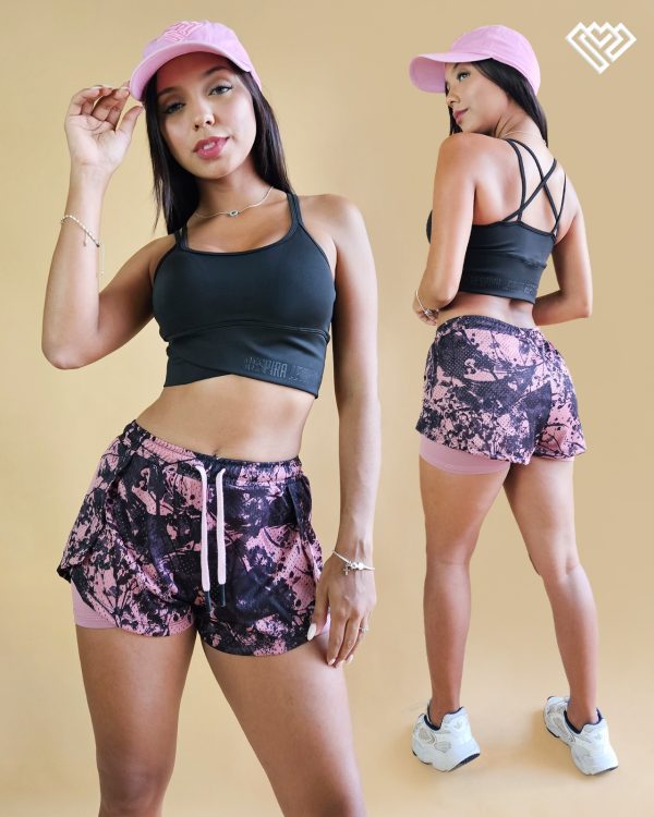 Doble short print verde militar (S-M) - Imagen 2