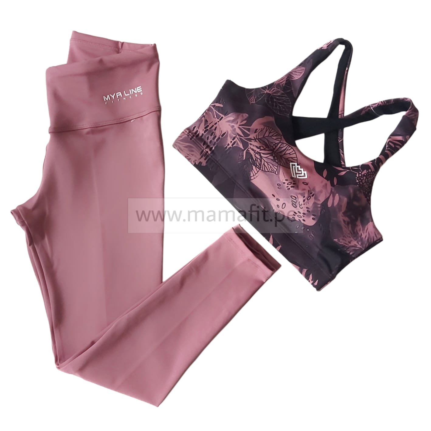 Conjunto print palo rosa (S-M)