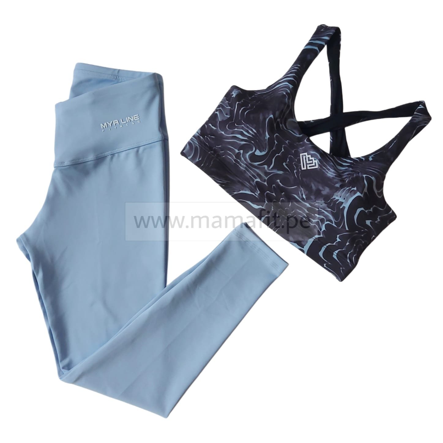 Conjunto print celeste