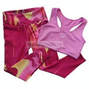 Conjunto print fucsia (talla L)