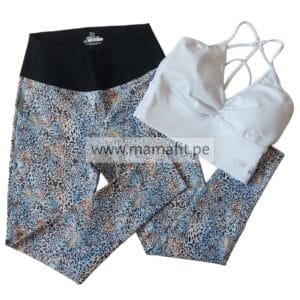 Conjunto deportivo print blanco