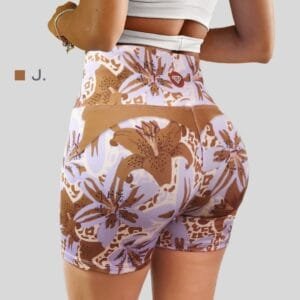 Shorts print beige