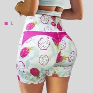 Short print fucsia