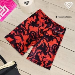 Short print naranja neón