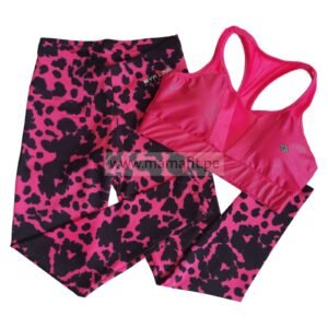 Conjunto brillos fucsia