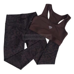 Conjunto print marrón
