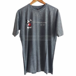 Polo oversize mickey plomo