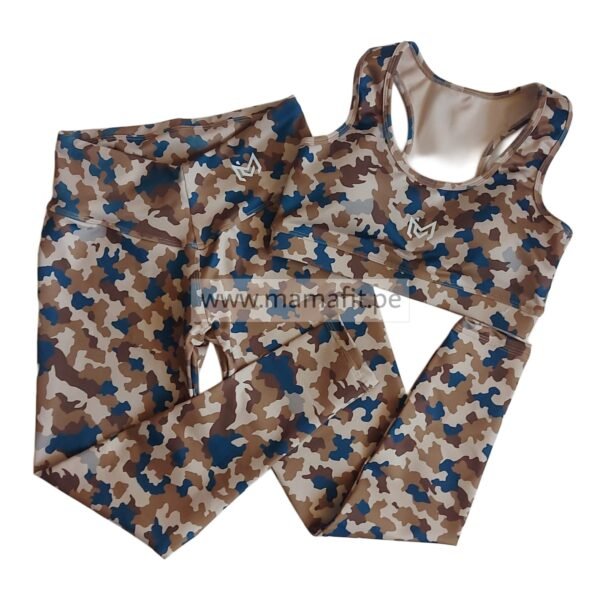 Conjunto print beige (talla L)