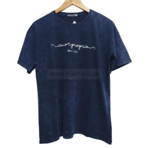 Polo oversize love azul marino