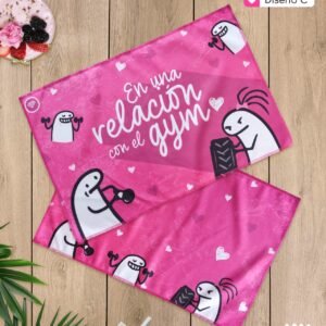 Toalla deportiva gym fucsia