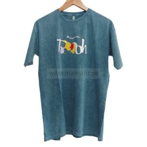 Polo oversize Pooh acero