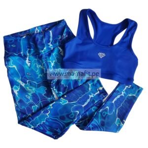 Conjunto print azulino