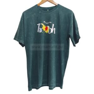 Polo oversize Pooh verde