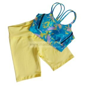Conjunto biker amarillo