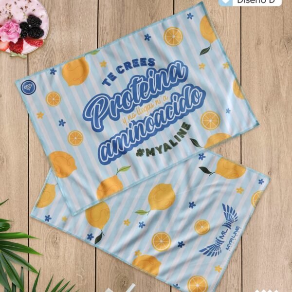 Toalla deportiva proteína