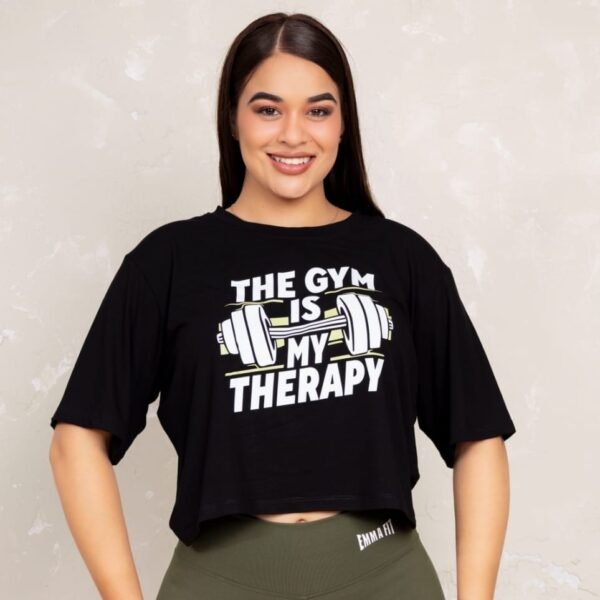 Crop oversize gym therapy