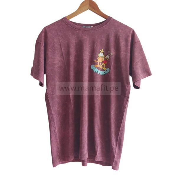 Polo oversize garfield malva