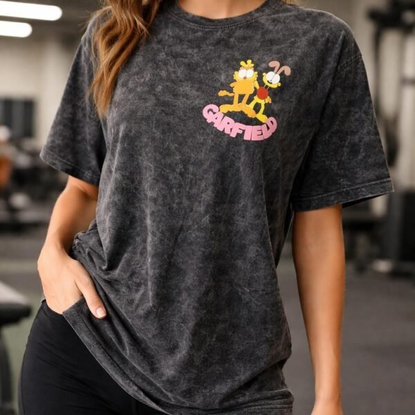 Polo oversize garfield negro