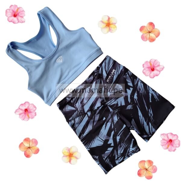 Conjunto print celeste