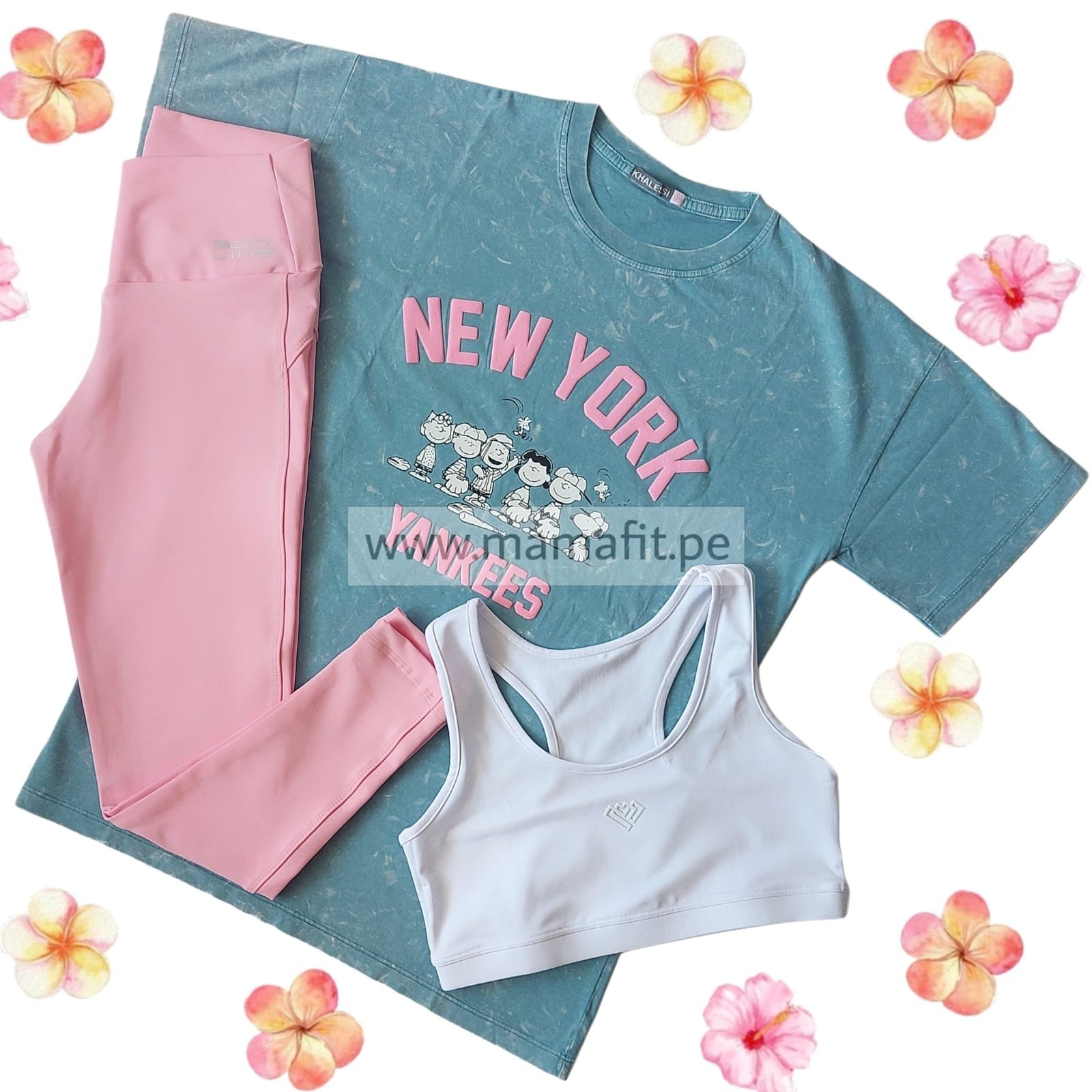 Conjunto deport rosa