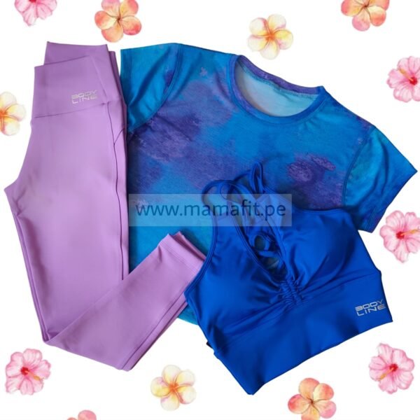 Conjunto deportivo print azulino