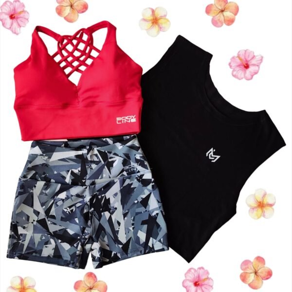 Conjunto deportivo print negro