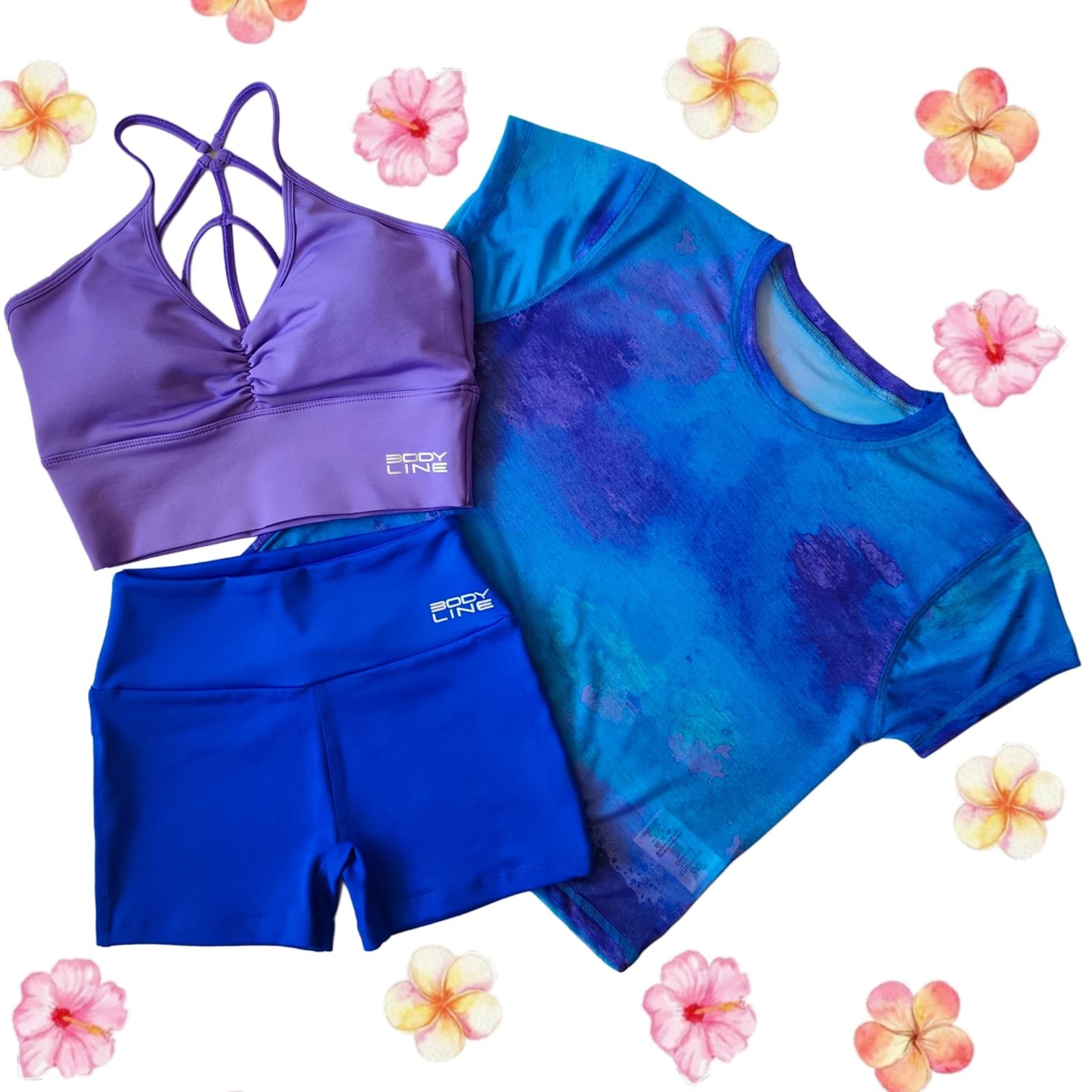 Conjunto print azulino