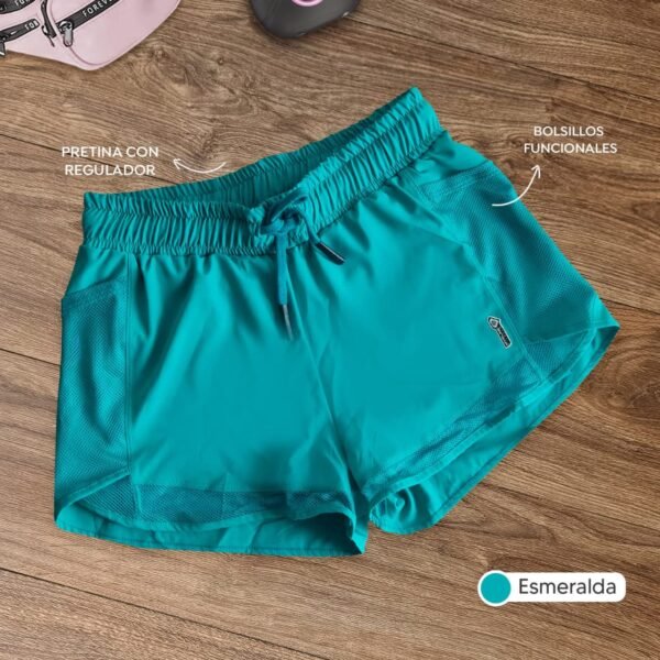 Doble short verde jade (S y L)