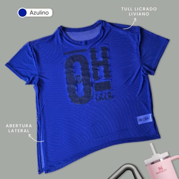 Sudadera fitness azulino