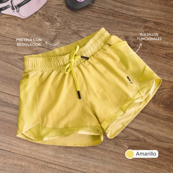 Doble short amarillo (talla M)