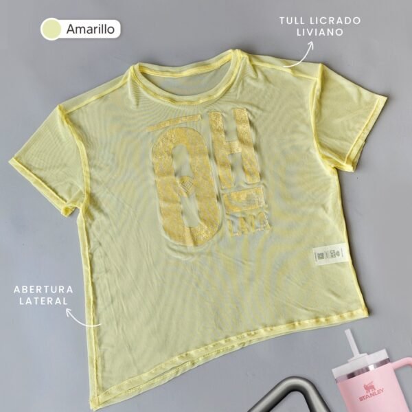 Sudadera fitness amarillo (S-M y L)