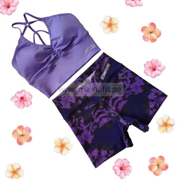 Conjunto print violeta