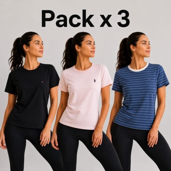 Pack x 3 polo cotton (talla M)