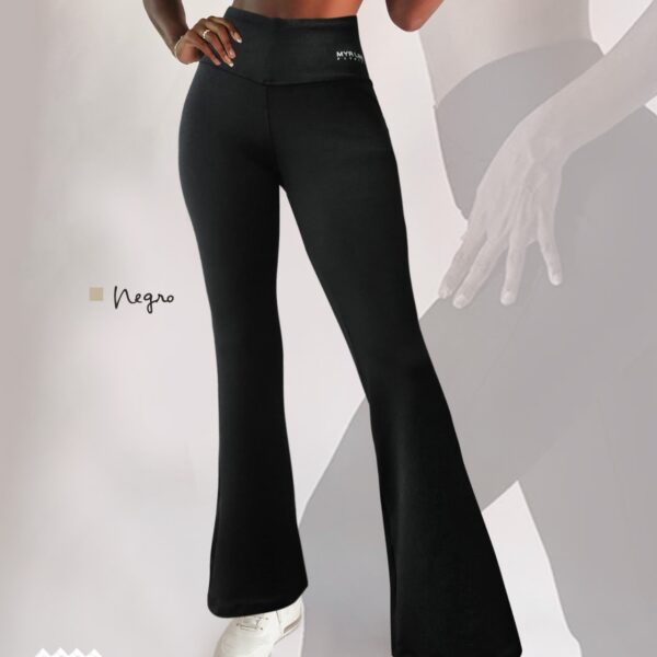 Pantalón clásico flare negro (S-M) y L