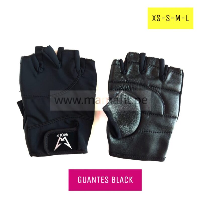 Guantes cuero black