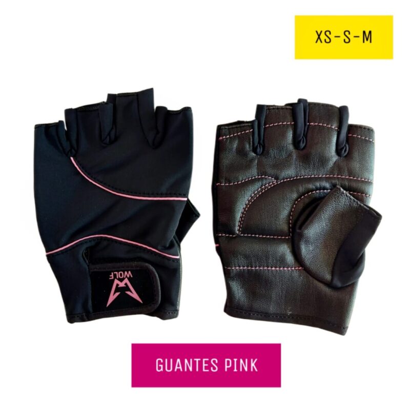 Guantes cuero pink