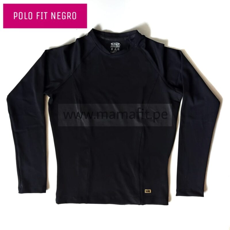Polo fit negro