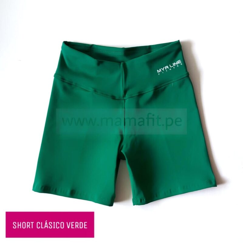 Short clásico verde