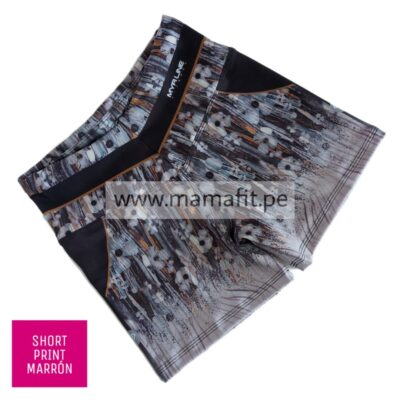 Short print marrón