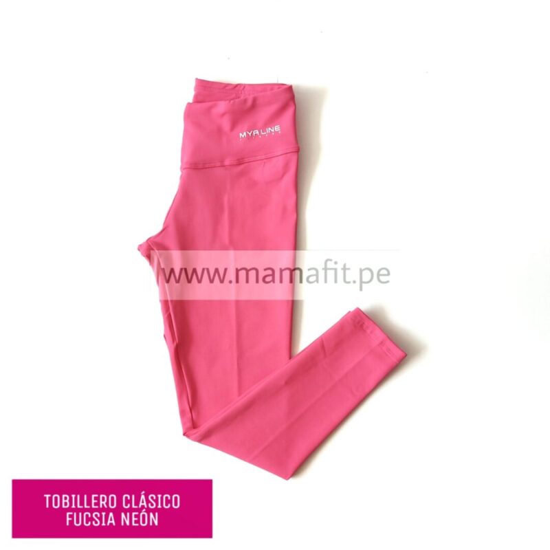 Tobillero básico fucsia neón