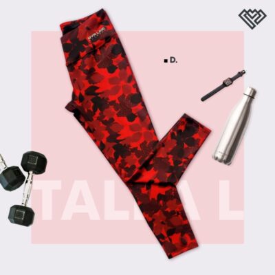 Tobillero large print rojo