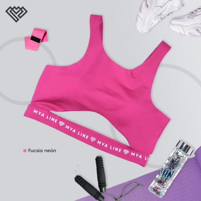 Top océano fucsia neón
